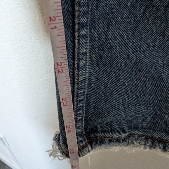 Abercrombie & fitch curve love mom high rise denim jeans distressed size 26 - Picture 5 of 7